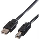 Roline USB A-USB B - USB-kabel Kablar Roline Flat USB A-USB B 0.8m