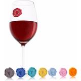Silikon Glas Vacu Vin Classic Marker Rödvinsglas