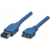 Techly USB-kabel Kablar Techly USB A-USB Micro-B 3.0 0.5m