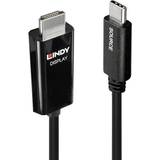HDMI-kablar - Nickel - USB C-HDMI Lindy USB C-HDMI 1m