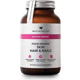 Ashwagandha Kosttillskott Wild Nutrition Food-Grown Skin Hair & Nails 60 st