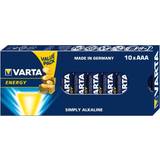 Varta AAA (LR03) - Batterier - Engångsbatterier Batterier & Laddbart Varta AAA Energy 10-pack