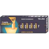 Engångsbatterier Batterier & Laddbart Varta AA Energy 10-pack