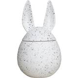 Keramik Dekoration DBKD Eating Rabbit stor Påskdekoration 20cm