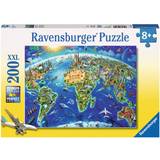 Ravensburger World Landmarks Map XXL 200 Bitar