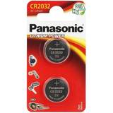 Panasonic Knappcellsbatterier Batterier & Laddbart Panasonic CR2032 2-pack