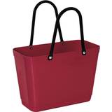 Hinza Röda Väskor Hinza Shopping Bag Small (Green Plastic) - Maroon