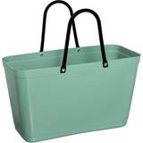 Hinza Handväskor Hinza Shopping Bag Large (Green Plastic) - Olive Green
