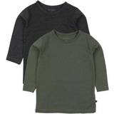 Multifärgade T-shirts Barnkläder Minymo Basic Blouse 2-pack - Beetle (3934-978)
