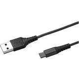 Silver - USB A-USB C - USB-kabel Kablar Celly USB A-USB C 1m