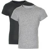 Minymo Basic T-shirt 2-pack - Anthacite Black (3933-193)