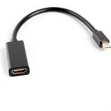 Lanberg DisplayPort-kablar Lanberg HDMI-DisplayPort Mini 1.3 M-F 0.2m