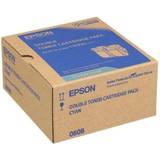 Epson Cyan Tonerkassetter Epson S050608 2-pack (Cyan)