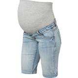 Mamalicious Slim Fit Maternity Shorts Blue/Light Blue Denim (20009629)