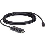 Aten USB-kabel Kablar Aten USB C-HDMI 2.7m