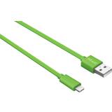 Gröna - USB-USB - USB-kabel Kablar Trust Flat USB A-USB Micro-B 1m