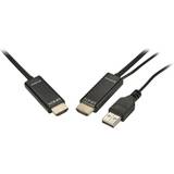 Lindy Standard HDMI-Standard HDMI - USB-kabel Kablar Lindy HDMI - HDMI/USB A 40m