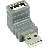 Bandridge Kablar Bandridge Angled 90° USB A - USB A M-F Adapter