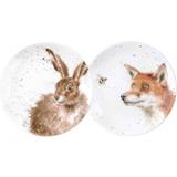 Royal Worcester Wrendale Fox & Hare Assiett 16.5cm 2st