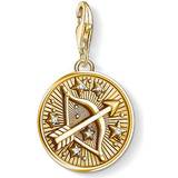 Thomas Sabo Charm Club Zodiac Sign Sagittarius Charm Pendant - Gold/White