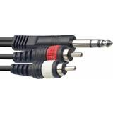 Stagg 2RCA-6.3mm 3m