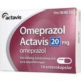 Omeprazole Receptfria läkemedel Omeprazol Actavis 20mg 14 st Kapsel