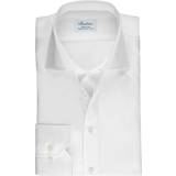 Stenströms Oxfordskjortor Stenströms Fitted Body Shirt in Superior Twill - White