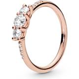 Pandora Sparkling Elegance Ring - Rose Gold/Transparent