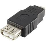 Renkforce Kablar Renkforce USB A-USB Micro-B M-F Adapter