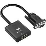 Ewent VGA - HDMI/3.5mm/USB Micro B PD M-F Adapter 0.2m