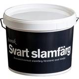 Slamfärg Svensk Svart Slamfärg Träfasadsfärg Svart 10L