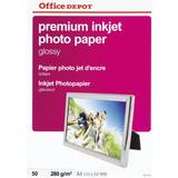 Fotopapper glossy a4 Office Depot Premium Inkjet Glossy A4 280g/m² 50st