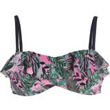 Multifärgade Bikinis Salming Tropic Garden Padded Bandeau Bra - Pink/Green/Navy