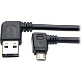 Tripp Lite USB-kabel Kablar Tripp Lite Reversible USB A - Micro USB B 2.0 0.9m