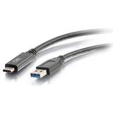 C2G Svarta - USB A-USB C - USB-kabel Kablar C2G USB A-USB C 3.0 1.8m