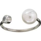 Edblad Luna Ring - Silver/Transparent/Pearl
