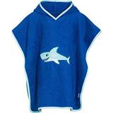 Ponchos Jackor Barnkläder Playshoes Boy's Terry Poncho Shark - Blue (340053)