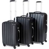 Beige Resväskeset tectake Lightweight Suitcase - 3 delar