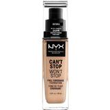 NYX Foundations NYX Can't Stop Won't Stop Full Coverage Foundation CSWSF07 Natural