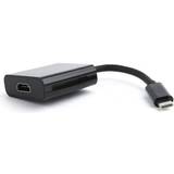3.1 - Kabeladaptrar - USB C-HDMI Kablar Gembird USB C-HDMI M-F 0.2m