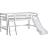 Gula Loftsängar HoppeKids Premium Halfhigh Bed with Slide and Ladder 70x160cm