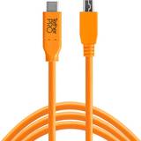 2.0 - Orange Kablar Tether Tools USB C-USB Mini-B 2.0 4.6m