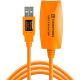 Orange - USB-USB - USB-kabel Kablar Tether Tools USB A-USB A M-F 2.0 5m