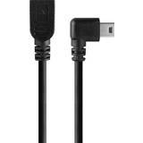 En kontakt - USB-USB - USB-kabel Kablar Tether Tools USB A-USB Mini-B Angled M-F 2.0 0.3m