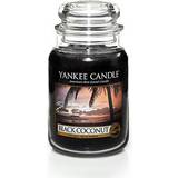 Yankee Candle Svarta Inredningsdetaljer Yankee Candle Black Coconut Large Doftljus 623g
