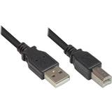 Koppar - USB A-USB B - USB-kabel Kablar Good Connections USB A-USB B 2.0 1m