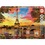 Klassiska pussel på rea Educa Sunset in Paris 3000 Pieces