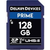 Delkin SDXC Minneskort & USB-minnen Delkin Prime SDXC Class 10 UHS-II U3 V60 300/100MB/s 128GB