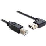 En kontakt - USB A-USB B - USB-kabel Kablar DeLock Left/Right EASY-USB USB A-USB B 2.0 Angled 3m