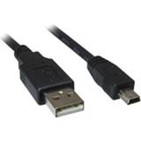 Sharkoon USB-kabel Kablar Sharkoon USB A-USB Mini-B 2.0 1m